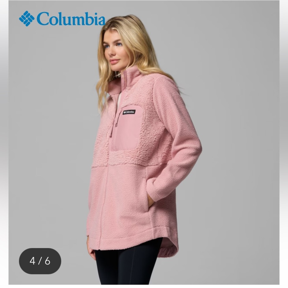 Columbia Lodge Sherpa Full Zip Fleece Jacket - Picture 2 of 8